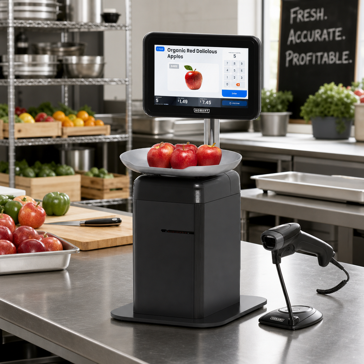 Product image #3 for Hobart FreshServe FS-3BV Table-Top Self-Service Digital Price Computing Scale with Barcode Scanner and ValueMax™