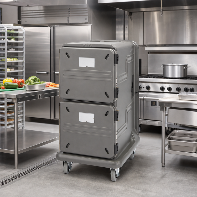 Product image #2 for Cambro Pro Cart Ultra Electric Cold/Passive Front-Loading Food Pan Carrier, 16 GN 1/1 Pan Capacity
