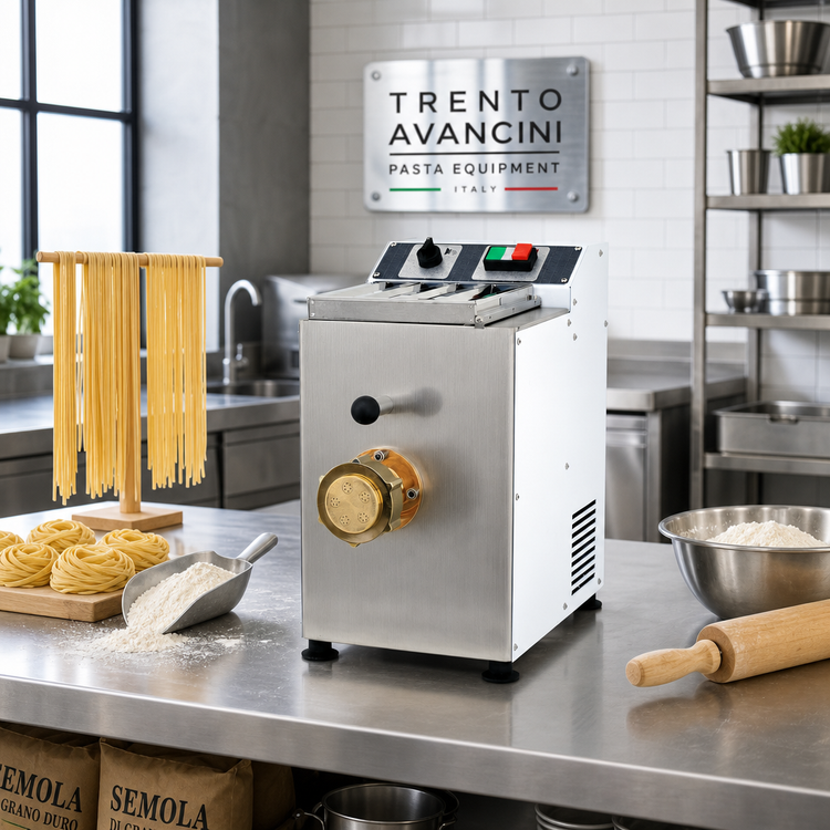 Product image #2 for Trento Avancini TR70 Countertop Pasta Machine, 5.5 lb Tank, 18 lb/hr Output