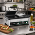 Thumbnail image #2 for Waring Tostato Ottimo Dual Countertop Panini Press / Toasting Grill, 17 x 9-1/4 Inch Plates, 240V