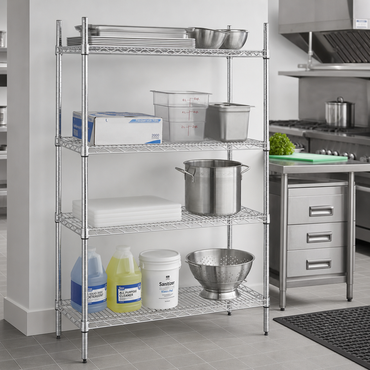 Product image #2 for Advance Tabco Special Value Series 60-Inch x 21-Inch Heavy-Duty Chrome-Plated Wire Shelf