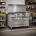 Thumbnail image #2 for Southbend Ultimate 48-Inch Gas Restaurant Range with 7 Open Burners, Convection Oven and Cabinet Base, 265,000 BTU