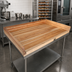 Thumbnail image #2 for BK Resources 60 Inch x 36 Inch Hard Maple Non-Reversible Bakers Table Replacement Top with Coved Risers