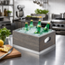 Thumbnail image #2 for Ashwood Rectangular Wood Ice Housing with Clear Polycarbonate Pan Insert and Liner