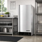 Thumbnail image #2 for Hoshizaki AM-50BAK Self-Contained Air-Cooled Ice Machine with 27 lb Bin, Top Hat Full Cube, 54 lb/24 hr