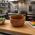 Thumbnail image #2 for American Metalcraft Loft Collection 232 oz. Round Acacia Wood Bowl