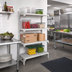 Thumbnail image #2 for Cambro Camshelving Premium 4-Shelf Vented Stationary Add-On Polymer Shelving Unit, 21 x 48 x 84 Inches
