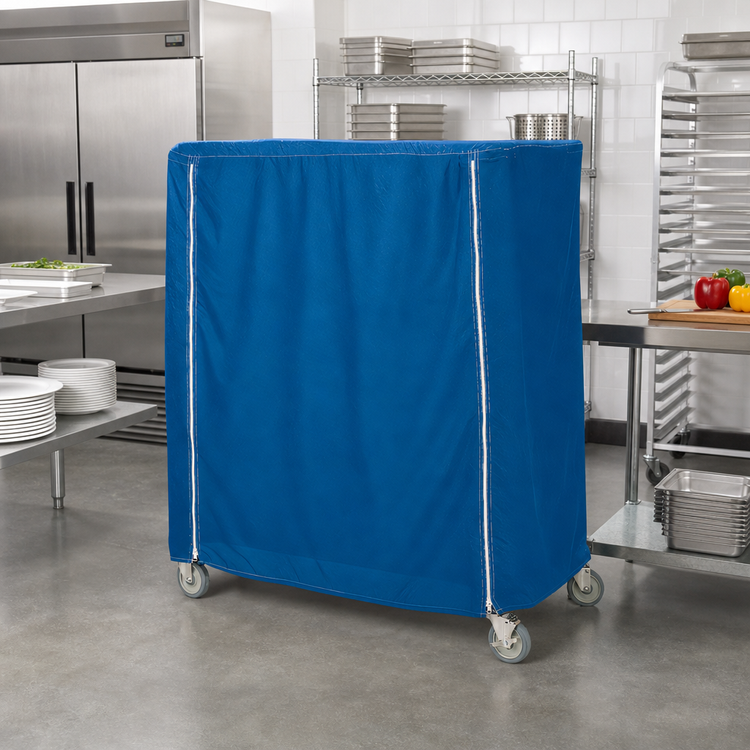 Product image #2 for Metro Waterproof Banquet Cart Cover, 60 x 21 x 74 Inch, Mariner Blue