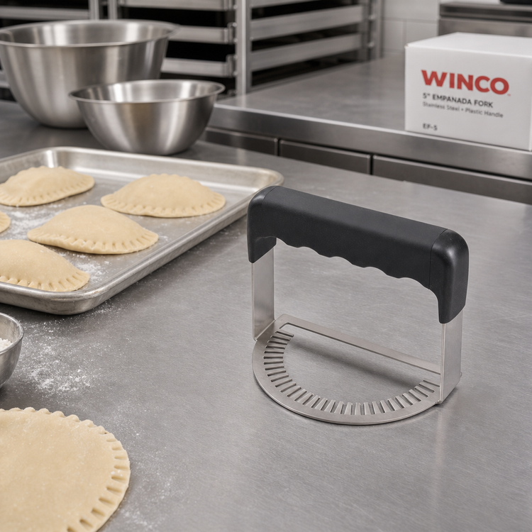 Product image #2 for Winco 5-Inch Empanada Fork with Plastic Handle and Stainless Steel Working End