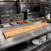 Thumbnail image #2 for John Boos Steam Table Cutting Board, 72 Inch x 10 Inch x 1-1/4 Inch, Northern Hard Rock Maple