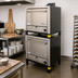 Thumbnail image #2 for Peerless C231P Double-Stacked Gas Pizza Deck Oven, Floor Model, 32 x 9-Inch or 8 x 18-Inch Capacity