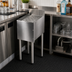 Thumbnail image #2 for CHOICE C-DBB-12 Freestanding Stainless Steel Underbar Drainboard, 12