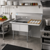 Thumbnail image #2 for KoolMore 2-Compartment Commercial Sink with Right Drainboard, Backsplash, 18-Gauge 304 Stainless Steel, 43 x 22 x 44-1/2 Inches