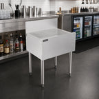 Thumbnail image #3 for Perlick Corporation Top Shelf TS28DB 28-Inch Freestanding Stainless Steel Underbar Drainboard with 6-Inch Backsplash