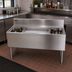 Thumbnail image #2 for Advance Tabco Prestige Supreme 60-Inch Underbar Ice Chest with Left and Right Bottle Racks, Stainless Steel, Without Cold Plate