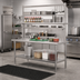 Thumbnail image #2 for Eagle Spec-Master SE Series Stainless Steel Work Table with Adjustable Undershelf and Flex-Master Overshelf Kit, 72