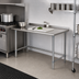Thumbnail image #2 for Eagle Group BlendPort® Deluxe Series Corner Stainless Steel Work Table, 30 x 24 Inches, 16-Gauge Top, 1-1/2 Inch Rear Upturn