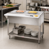 Thumbnail image #2 for Advance Tabco Triumph (Supreme) Ice Cooled 2-Pan Serving Counter with Cutting Board and Undershelf, 31-13/16 Inch W x 30-5/8 Inch D