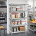 Thumbnail image #2 for EAGLEbrite Red-i-Pak 4-Tier Stationary Wire Shelving Unit, 48W x 18D x 74H, Zinc Finish