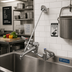 Thumbnail image #2 for T&S Brass B-0666-RGH Wall-Mount Service Sink Faucet with Vacuum Breaker Nozzle and Pail Hook, 8-Inch Centers, Rough Chrome-Plated Finish