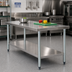 Thumbnail image #2 for Advance Tabco Galvanized Equipment Legs with Adjustable Bullet Feet, 34-1/2 Inches High, Set of 6