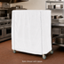 Thumbnail image #2 for Metro White Uncoated Knitted Polyester Cart Cover for 60 x 21 x 62 Inch Queen Mary & Banquet Carts