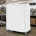 Thumbnail image #2 for Metro White Uncoated Knitted Polyester Cart Cover for 60 x 21 x 62 Inch Queen Mary & Banquet Carts