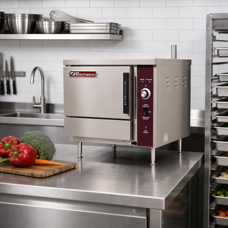 Product image #2 for Southbend EZ Steam Boilerless Electric Countertop Convection Steamer, 24 Inch, 1 Compartment, 3 x 12 x 20 Pan Capacity