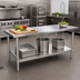 Thumbnail image #2 for John Boos Stallion 72-Inch x 24-Inch Stainless Steel Top Work Table with Adjustable Undershelf