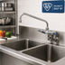 Thumbnail image #2 for T&S Brass Double Pantry Mixing Faucet with 10-Inch Swivel Spout and Adjustable Centers