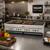 Thumbnail image #2 for Vulcan VCCB72 72-Inch Countertop Gas Charbroiler, Radiant Heat, 13 Burners