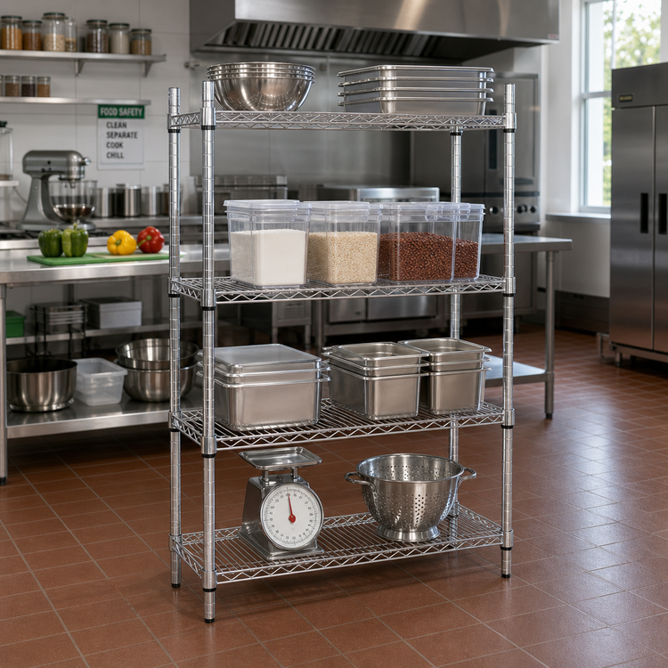 Product image #2 for Advance Tabco Special Value Heavy-Duty Chrome Plated Wire Shelf, 36W x 14D