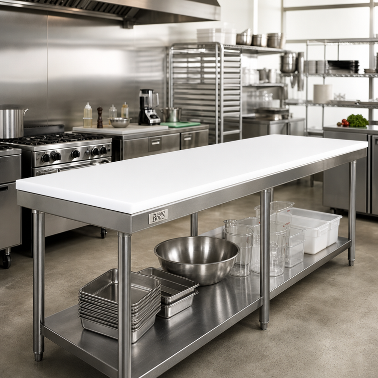 Product image #2 for John Boos Reversible Poly Work Table Top Replacement, 120 x 30 x 1 Inch
