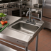 Thumbnail image #2 for Advance Tabco Drop-In 1-Compartment Sink with Gooseneck Faucet, 14 x 10 x 5 Bowl, 304 Stainless Steel