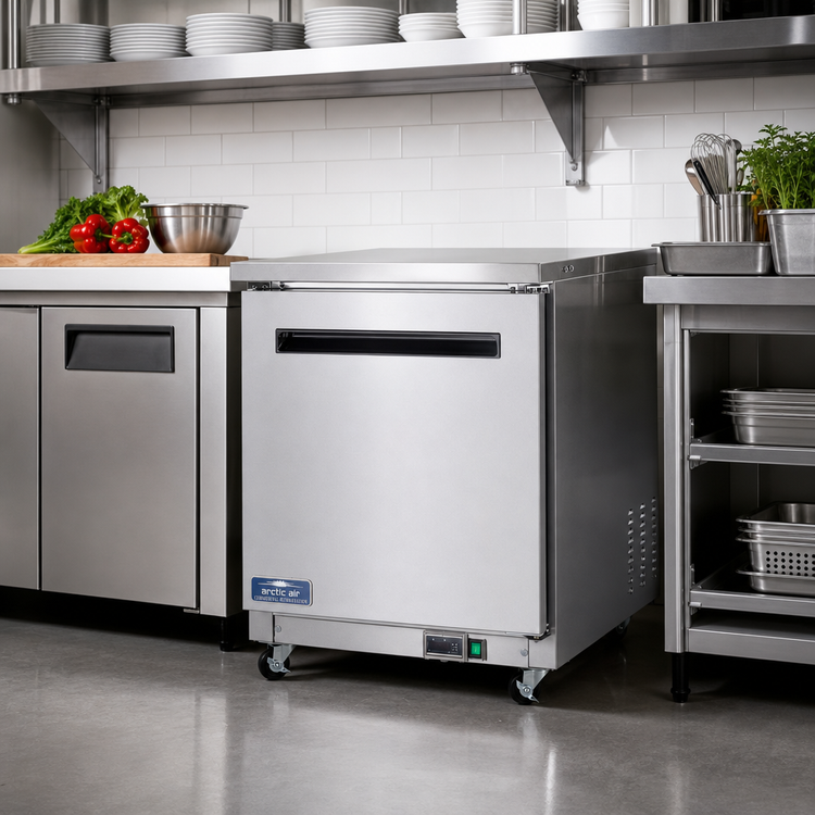 Product image #2 for Arctic Air 28-Inch One-Section Undercounter Worktop Refrigerator with Right-Hinged Self-Closing Door