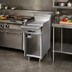 Thumbnail image #2 for Garland Cuisine Series 18-Inch Gas Griddle Add-A-Unit with 1-Inch Steel Plate and Open Storage Cabinet Base