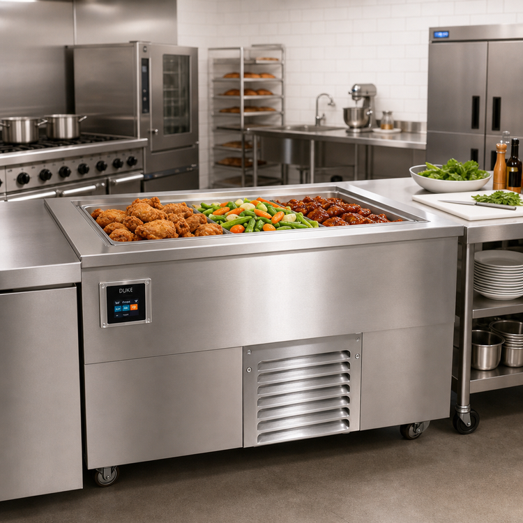 Product image #1 for Duke HotFrost™ RHF3-SB Recessed Hot/Cold Switchable Drop-In Food Well