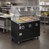 Thumbnail image #2 for Vollrath 2-Series Affordable Portable Deluxe 4-Well Mobile Hot Food Station with Buffet-Style Breath Guard