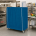 Thumbnail image #2 for Metro Mariner Blue Nylon Banquet Cart Cover, 48 Inch W x 24 Inch D x 54 Inch H