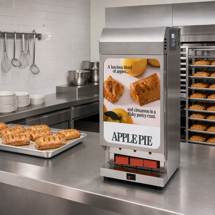 Product image #2 for Countertop Heated Pie Merchandising Cabinet, 3 Columns, 42-Pie Capacity