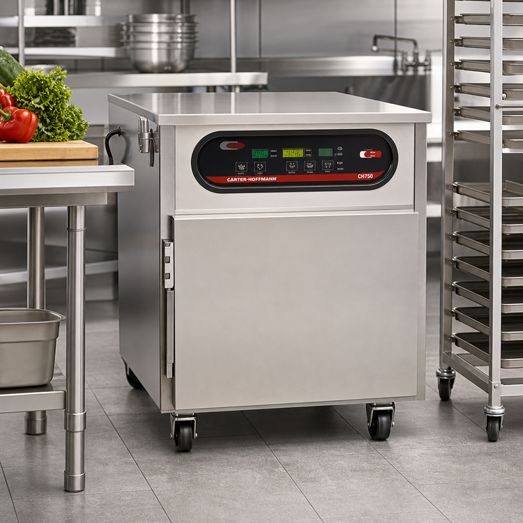 Product image #2 for Carter-Hoffmann CH750 Under-Counter Half-Height Electric Cook & Hold Cabinet, 10 Full-Size Pan Capacity