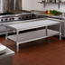 Thumbnail image #2 for Eagle Group 72-3/8 Inch Stainless Steel Griddle/Equipment Stand with Open Base and Undershelf
