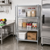 Thumbnail image #2 for BK Resources Stainless Steel Dry Storage Shelving Unit, 43 Inch x 24 Inch x 60 Inch, 3 Shelves