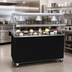 Thumbnail image #2 for Vollrath 2-Series Affordable Portable 60-Inch Open Storage Utility Station with Buffet Breath Guard, Brushed Aluminum