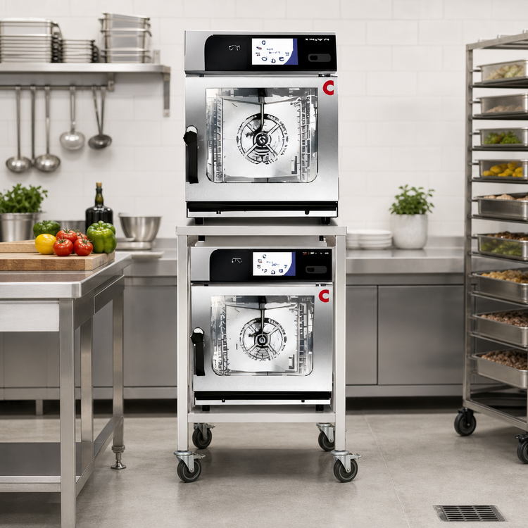 Product image #2 for Convotherm Open Base Stacking Stand with Casters for Two 6.10 MINI Ovens