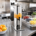 Thumbnail image #2 for American Metalcraft Mini Single Juice Dispenser, 5.3 Qt., Polycarbonate Body with Stainless Steel Frame