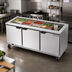 Thumbnail image #2 for Beverage-Air SPE72HC-S Three-Section 72-Inch Salad Top Refrigerated Counter with Solid Hinged Doors