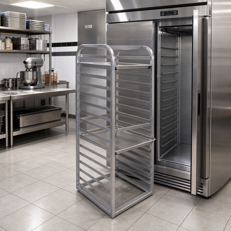 Product image #2 for Channel Aluminum Bun Pan Rack for Reach-In Refrigerators