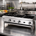 Thumbnail image #2 for Supreme 36-Inch Floor Model Gas Open Burner Hot Plate with 3 Burners