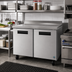 Thumbnail image #2 for Hoshizaki Steelheart WR48B 48-Inch Two-Section Worktop Refrigerator with Solid Doors